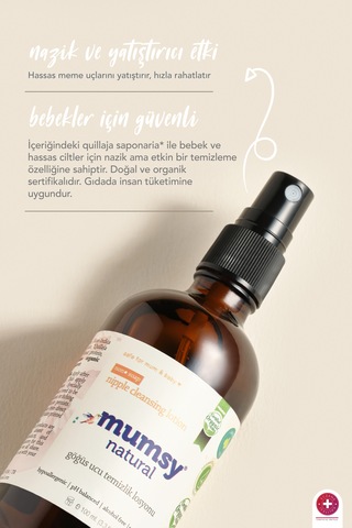 Göğüs Ucu Temizlik Losyonu 100 Ml Emziren Anneler İçin Sabun İçermeyen Formül