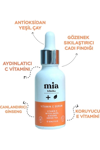 Mia Klinika Aydınlatıcı Vitamin C Serum 30 ML