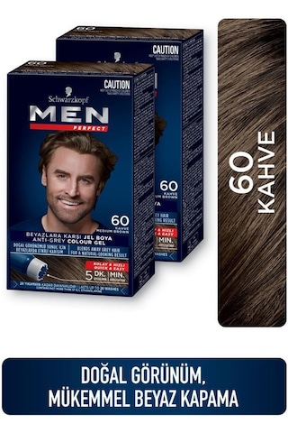 Schwarzkopf Men Perfect Saç Boyası 60 - Kahve X 2 Adet