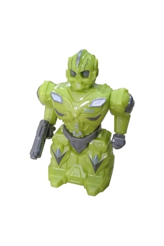 Sürtmeli Kırılmaz Robot Oyuncak Yeşil 8816 Yeşil