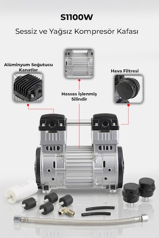 R.m.d Kompresör Kompresör Kafası Sessiz Ve Yağsız - Sh100w R.m.d Kompresör Kompresör Kafası Sessiz Ve Yağsız - Sh100w