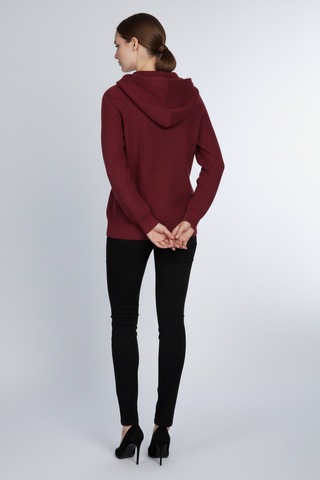On Kadın Hırka 26kon69909 Bordo