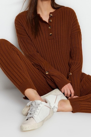 Ersefa Tarz Kadın Modern Moda Normal Bel Dar Paça Bisiklet Yaka Fitilli Mint