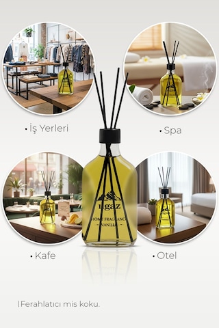 Vanilya Bambu Çubuklu Oda Kokusu 200 Ml Xl Red Diffuser Amber