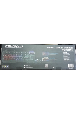 Polygold PG-8014 Işıklı Oyuncu Q Klavye Mouse Seti