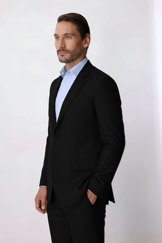 İgs Erkek Siyah Regular Fit Klasik Takım Elbise-23996