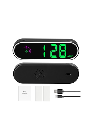 Araç Baş Üstü Ekran Gps Dijital Hız Göstergesi Renkli Led Ekran Saat Ve Pusula Fonksiyonu Aşırı Hız Alarmı İçin Araç Kamyon Suv Karavan