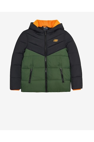 Skechers B Puffer Jacket Büyük Erkek Çocuk Siyah Mont Sk2620140-1602