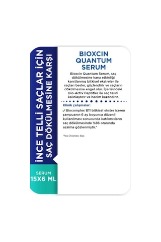 Quantum Serum 15x6 Ml+quantum Bio Activ Şampuan Kuru-normal Saçlar Için 300 Ml