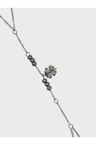 Arnes Jewelry Çelik Dorikalı Yoncalı Şahmeran Bileklik Ar580nes Silver