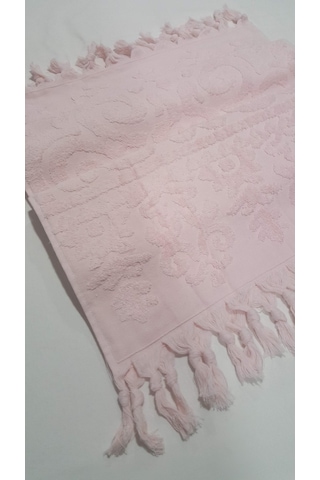 El Bağlamalı Saçaklı El Havlusu 50x90 Cm Açık Pembe