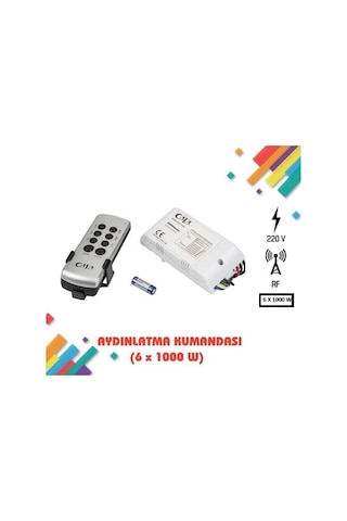 Avize Kumandası Rf Aydınlatma Kumandası 6 Kanal CT-9151