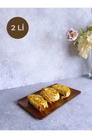 Justwood 2 Li Ligna Melamin Ahşap Rölyefli 16x26 Cm Servis Tabağı, Sunum Tabağı, Pasta Tabağı, Sunumluk Koyu Kahverengi