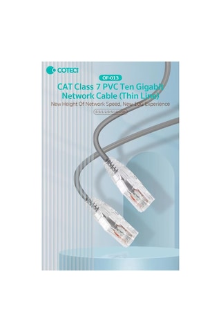 15 Metre Cat7 Ethernet Kablosu 10gbps 600mhz Slim İnce Rj45 Yüksek Hızlı İnternet Modem Kablosu