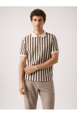 LOFT Regular Fit Erkek Polo K.kol Lf2042749 Q1.v1 Kahverengi
