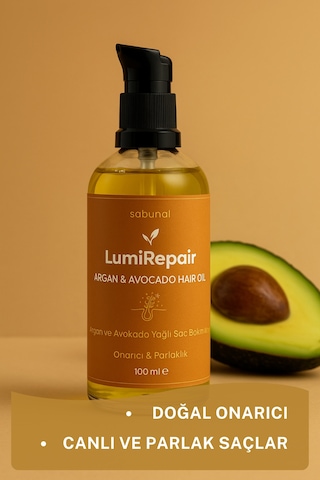 Lumirepair Onarıcı & Parlaklık 100 Ml - Argan & Avokado Saç Bakım Yağı