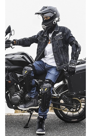 Motosiklet Ve Bisiklet Lüx Dizlik Ce Sertifikalı Koruma Mafsallı Motor Dizliği