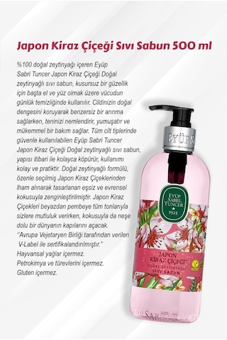 9 Al 7 Öde Japon Kiraz Çiçeği 500 Ml Sıvı Sabun Ve Rosıe Hediyeli