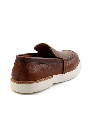 Bambi Taba Hakiki Deri Erkek Loafer Ayakkabı E01395425640 Taba