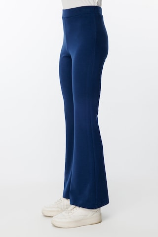 Unika Boutique Lacivert Yüksek Bel Ispanyol Paça Toparlayıcı Tayt