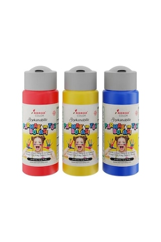 Kırmızı-mavi-sarı Parmak Boyası 3&apos Lü Set 3x60ml Diğer