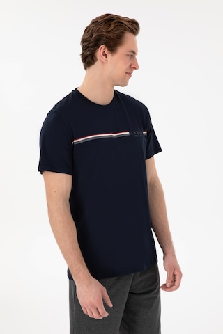 U.S. Polo Assn. Erkek Bisiklet Yaka Lacivert Pijama Takımı 50309174-VR033
