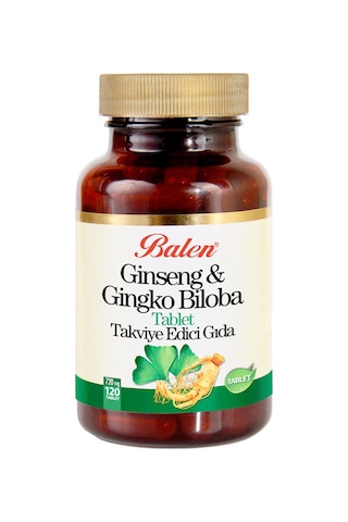 Balen Ginseng & Ginkgo Biloba 720 MG 120 Tablet 2 Adet