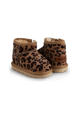 Buckhead Nesty Kız Çocuk Kürklü Bot - Bej Leopar Buck4508-011
