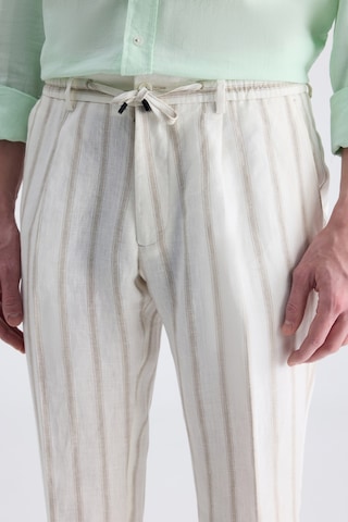 Twn Slim Fit Ekru Armürlü %100 Keten Jogger Pantolon 4ec03tl133242 E01