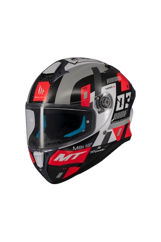 Kask Mt Helmets Targo S B5 Kırmızı Sergio Garcia Motosiklet Kaskı Kırmızı