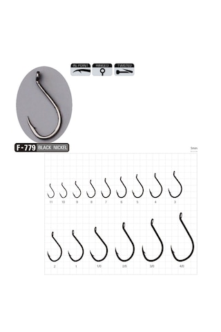 Sasame F-779 No:1/0 Beak Olta İğnesi 7 Adet