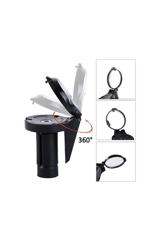 Hsgl Bisiklet Ayna Aero Gidonlar İçin Gidon Aynası 3d Mini Xbyc-4015 Ayn-105 Siyah