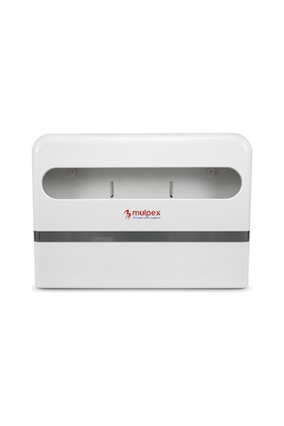Mulpex Yarım Katlı Klozet Kapak Örtüsü Dispenseri Beyaz Abs Plastik Kilitli 40x28x4,5 Cm