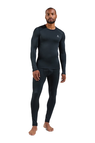 Odlo Odlo Fundamentals Active Warm Bl Top Crew Neck L/s Erkek Siyah İçlik Üst 6000 Siyah