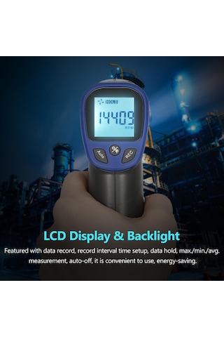 Dijital Takometre Lazer Takometre Elde Taşınabilir Rpm Ölçer Hız Ölçer 2,5-99999rpm Ölçüm Aralığı