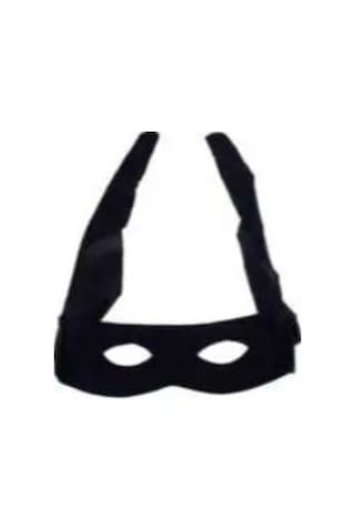 Lisinya Zorro Şapka Maske Set Yetişkin Siyah