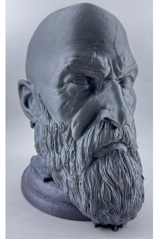 Kratos Figürü Kulaklık Standı - 22cm Yüksekliğinde Dekoratif Obje