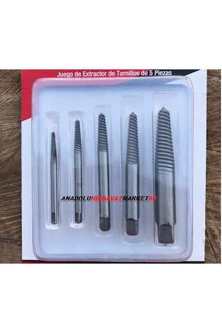 Gfb 5 Parça Çelik Ters Kılavuz Seti Pafta Klavuz Takımı