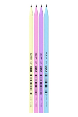 Silka Ocean Pastel Üçgen Kurşun Kalem Çok Renkli