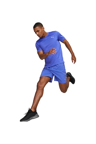 Puma Run Favorite Heather Unisex Mavi Koşu Tişört 9560