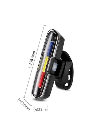 Forte GT Bisiklet USB şarjlı Led Kırmızı Mavi Beyaz Xbyc 6017-3