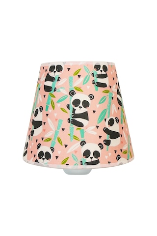 Şenay Aydınlatma Çocuk Odası Konik Kumaş Abajur-Pembe Panda Diğer