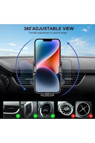 Yingfu Araba Telefon Tutucu Havalandırma Menfezi Montaj Cep Telefonu Tutucu Oto Diğer