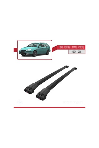 Ford Focus Estate C307 2004-2011 Arası İle Uyumlu Ace-1 Ara Atkı Tavan Barı Siyah
