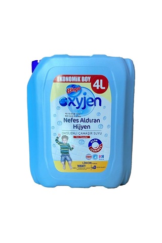 Bingo Oksijenli Çamaşır Suyu 4 Lt Çam Ve Limon 2 Li 2'li Set