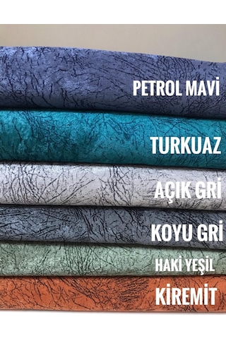 Madame Blue Damarlı Kadife Süngerli Kaymaz Koltuk Çekyat Örtüsü - 477932974