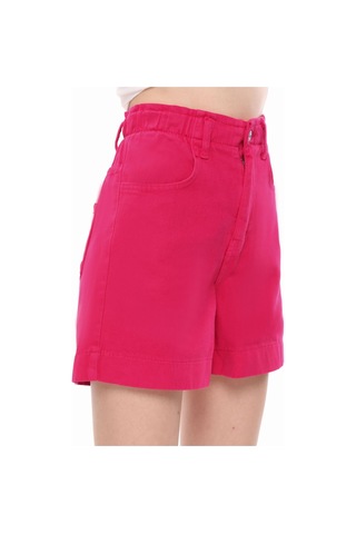 Hgfashion Fuşya Rengi Denim Şort Fuşya