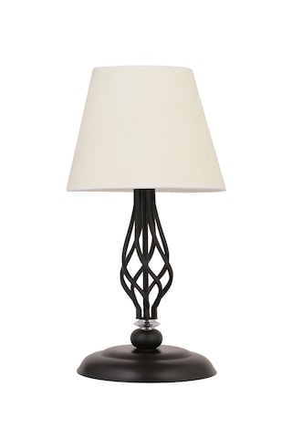 Lupin Beyaz Şapkalı Siyah Abajur Diğer