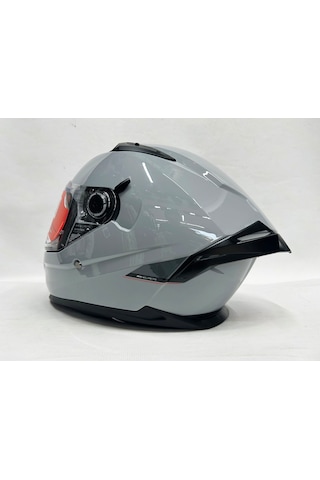 Şefaf Vizörlü + Mt Braker Sv Kapalı Kask Parlak Nardo Gri