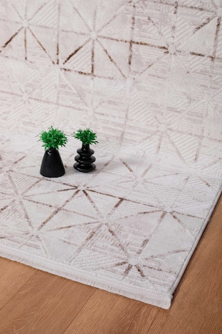 Voyage %100 Akrilik Yumuşak Dokulu Halı Kilim Salon Mutfak Koridor Yolluk Dokuma Makine Halısı Ac-215 Vizon